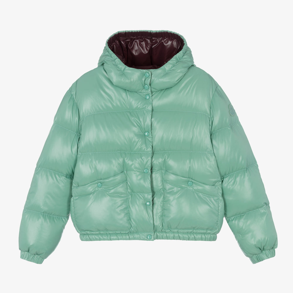 Girls Light Green "BARDANETTE" Padded Down Jacket