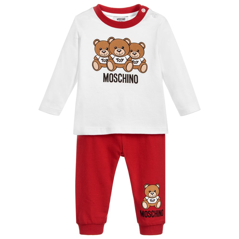 Baby Girls Cloud & Poppy Red Cotton Sets
