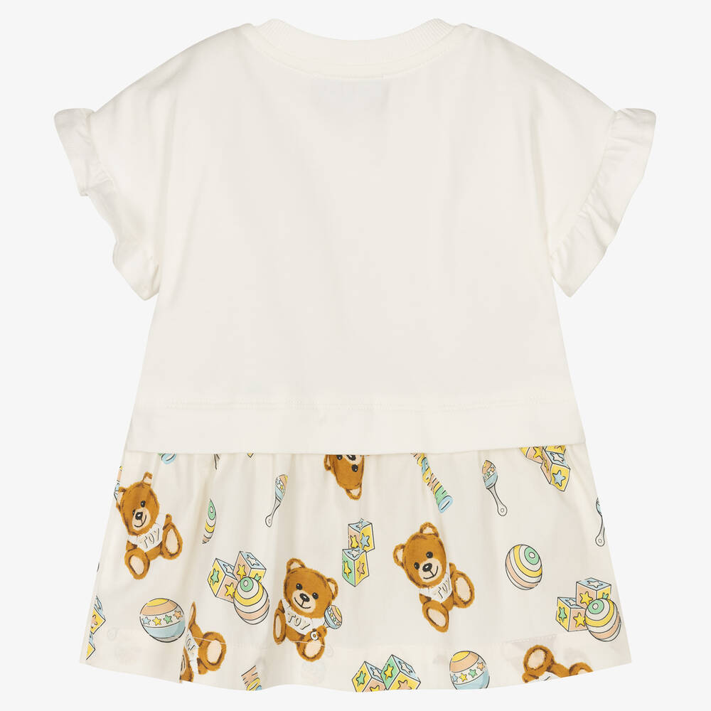 Baby Girls White Cotton Dress