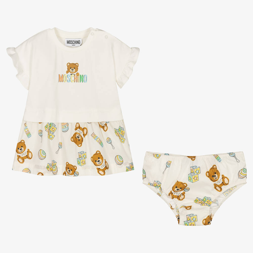 Baby Girls White Cotton Dress