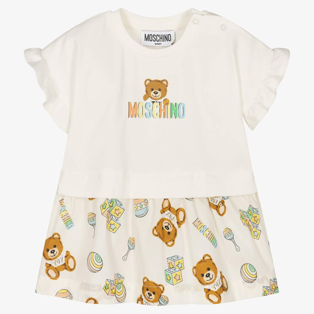 Baby Girls White Cotton Dress