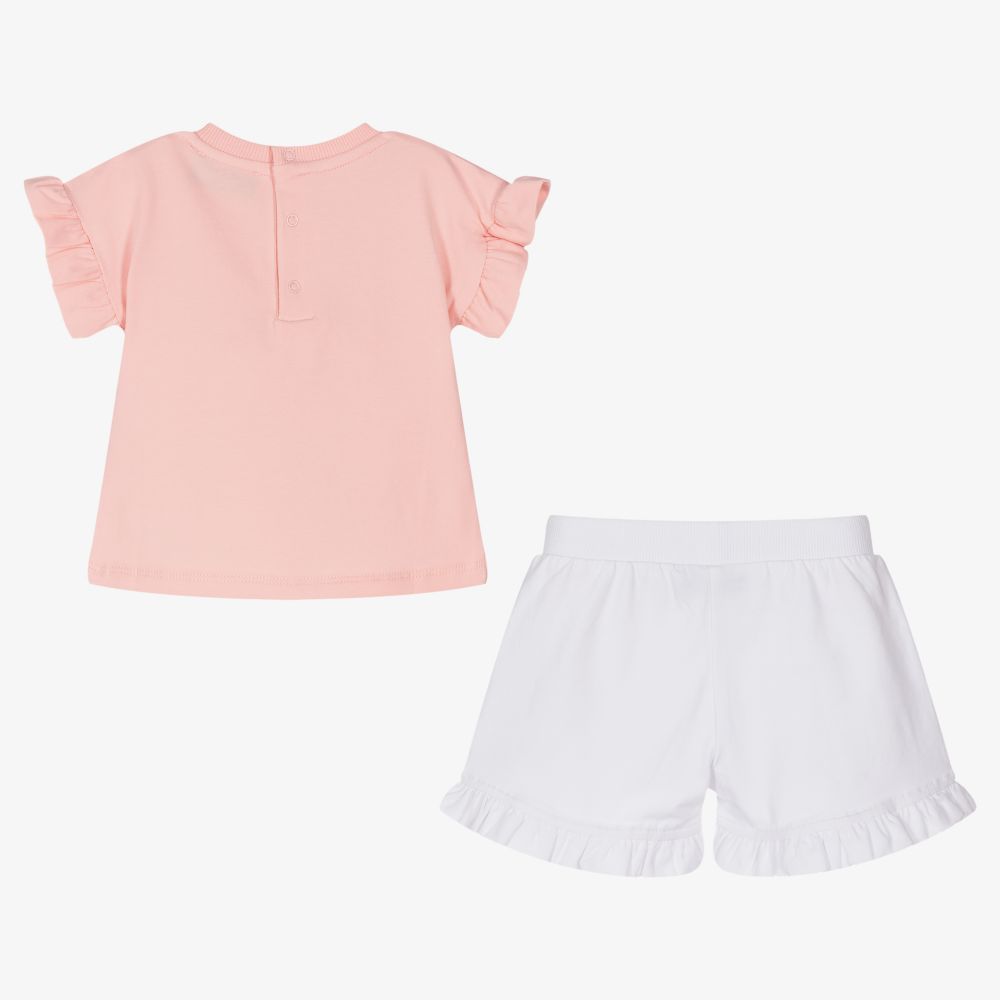 Baby Girls Pink Bear Set