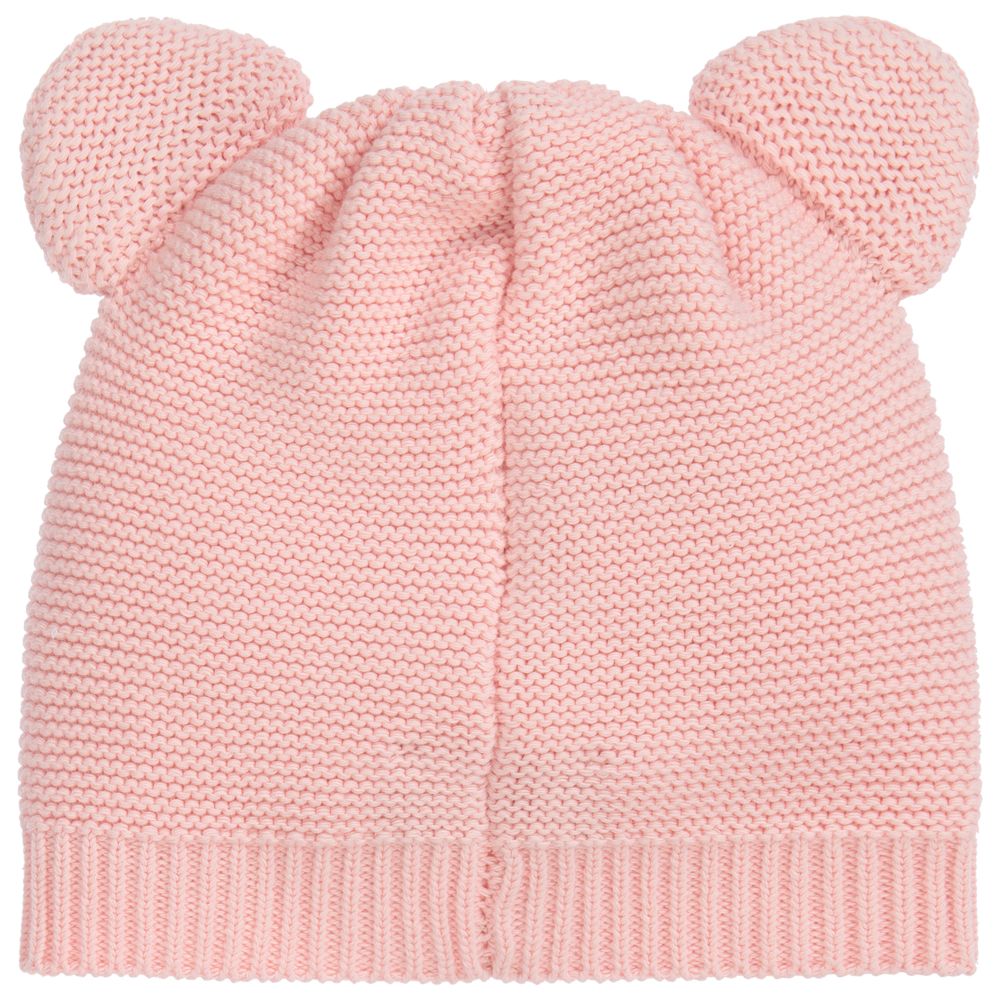 Girls Pink Logo Cotton Hat