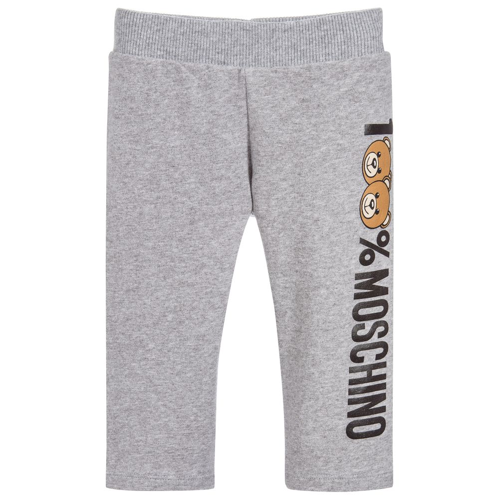 Baby Melange Grey Cotton Trousers