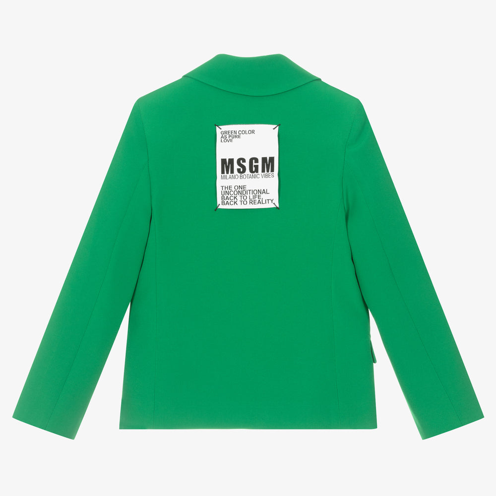 Girls Green Suit Coat