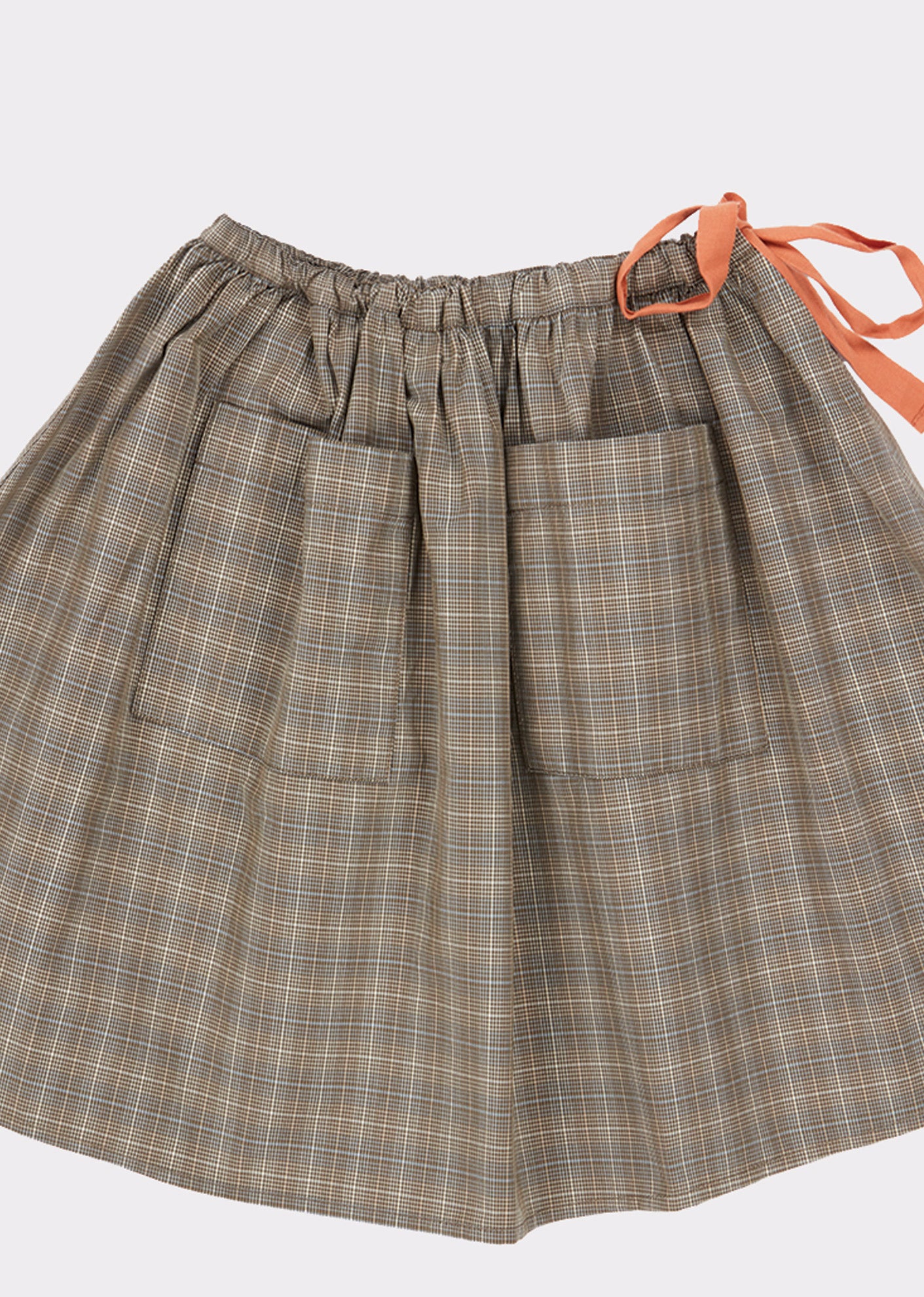 Girls Grey Check Skirt
