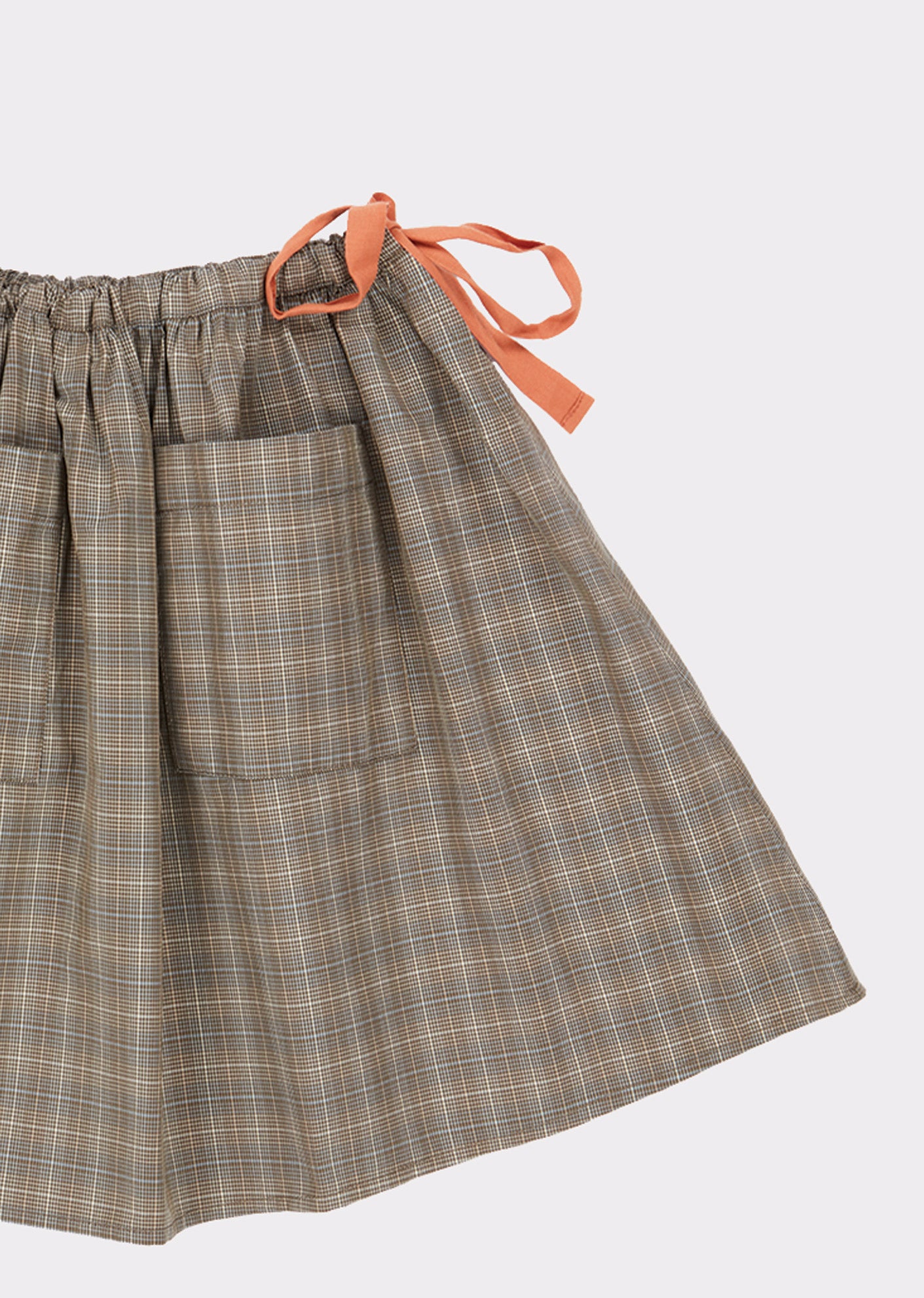 Girls Grey Check Skirt
