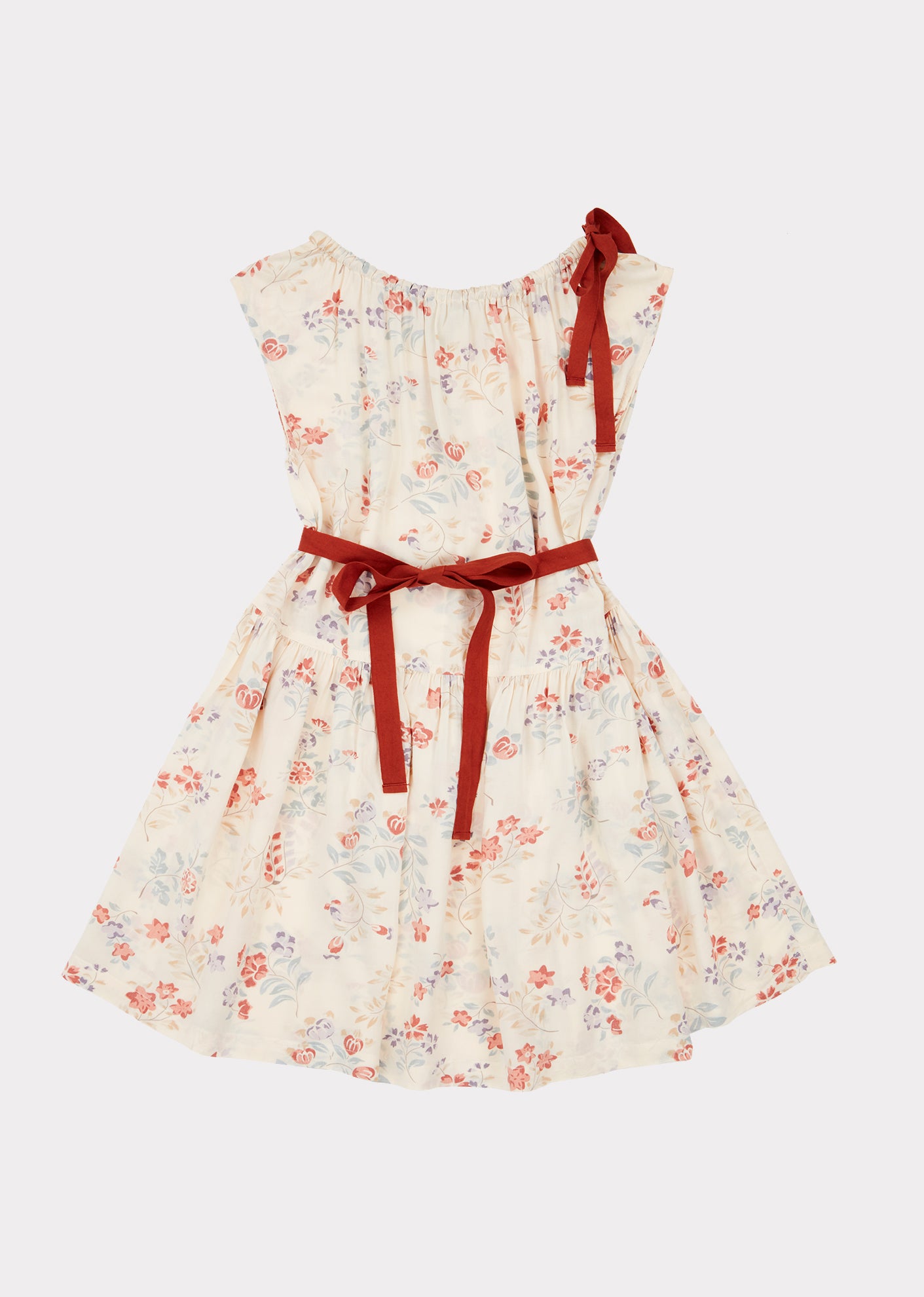 Girls Light Yellow Flowers Dress
