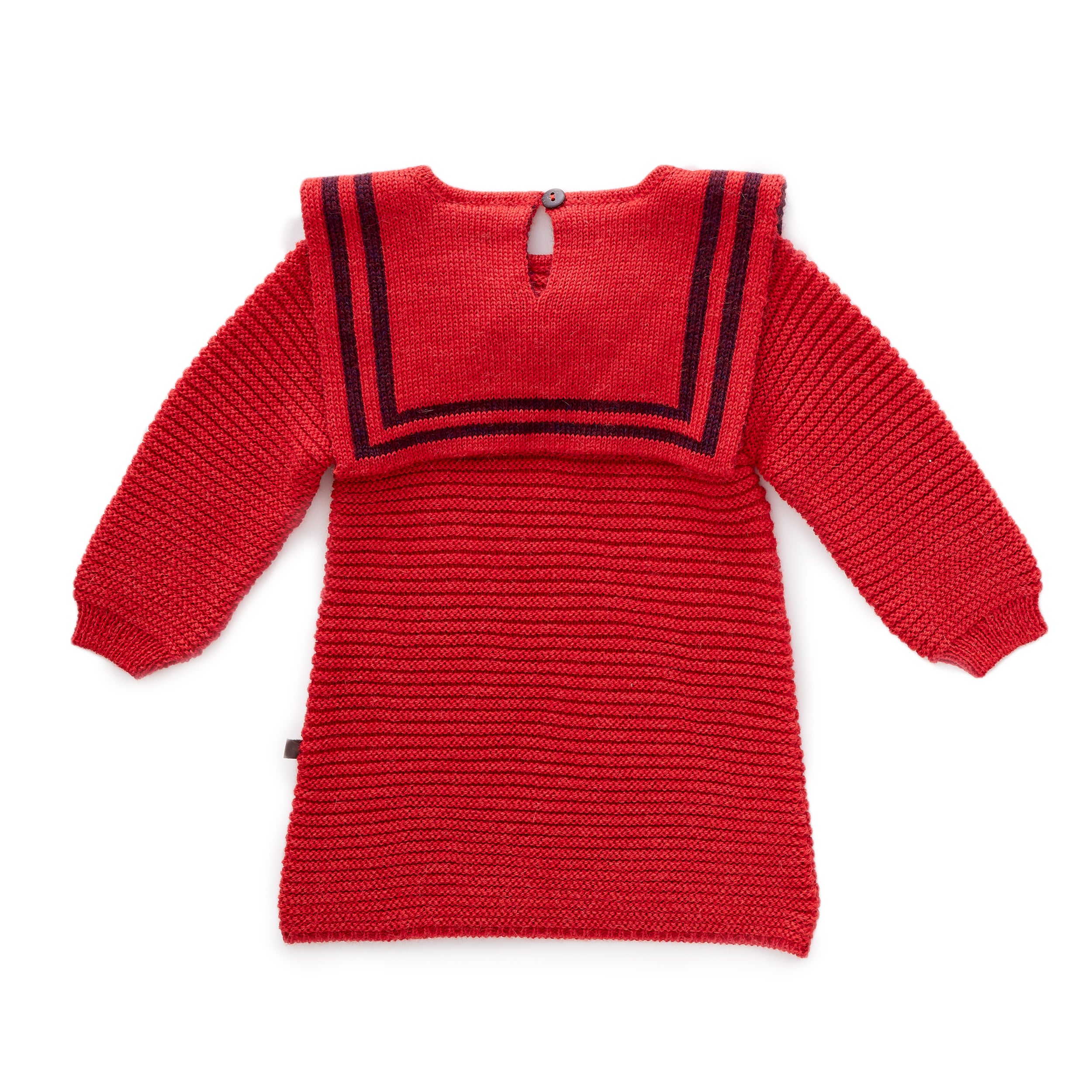 Baby Girls Red Baby Alpaca Dress