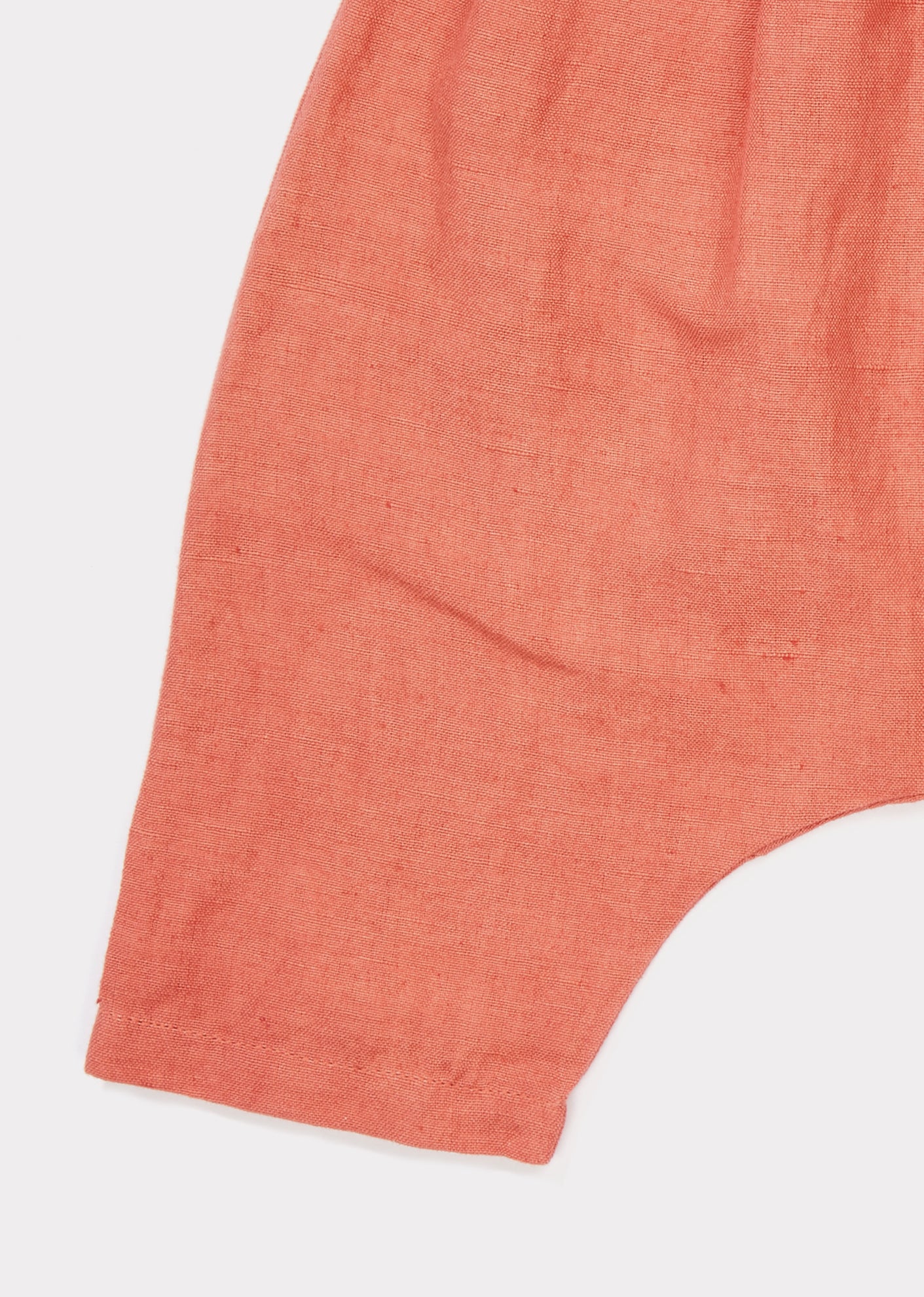 Baby Orange Cotton Woven Trousers