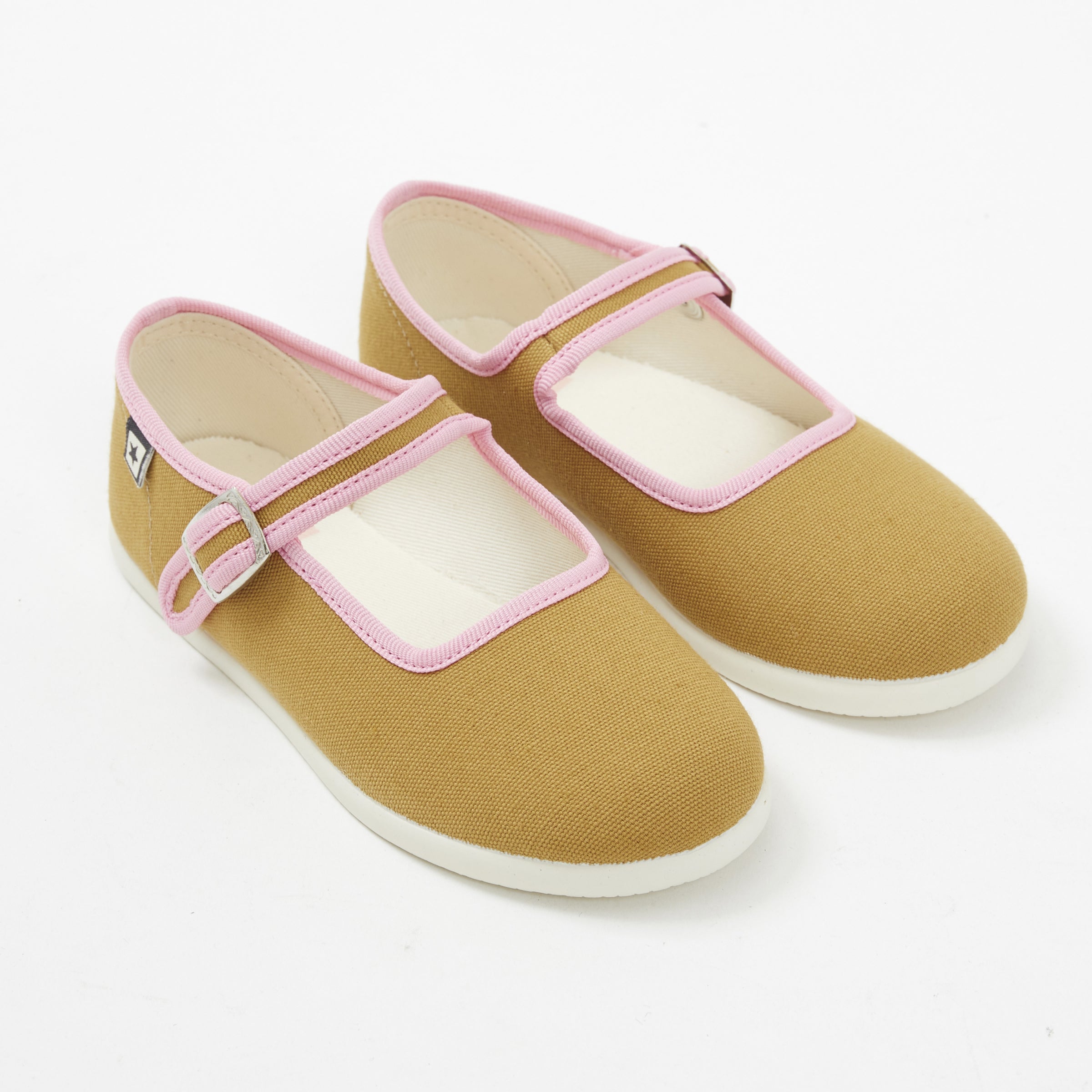 Girls Kaki Flat Shoes