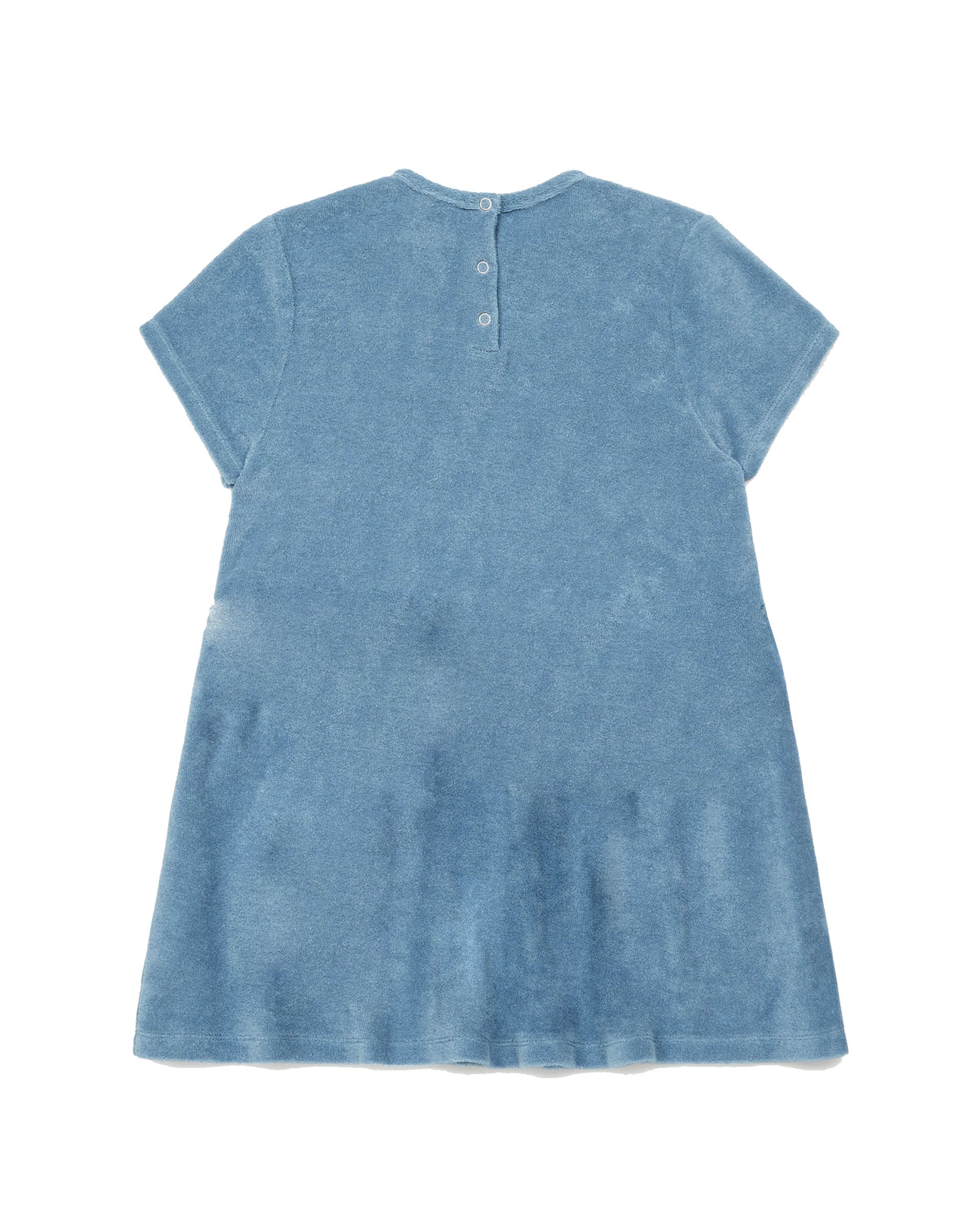 Girls Blue Cotton Dress