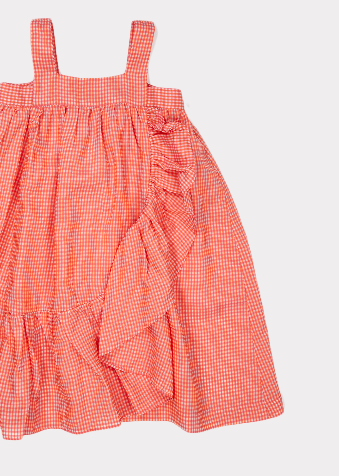 Girls Strawberry Check Dress