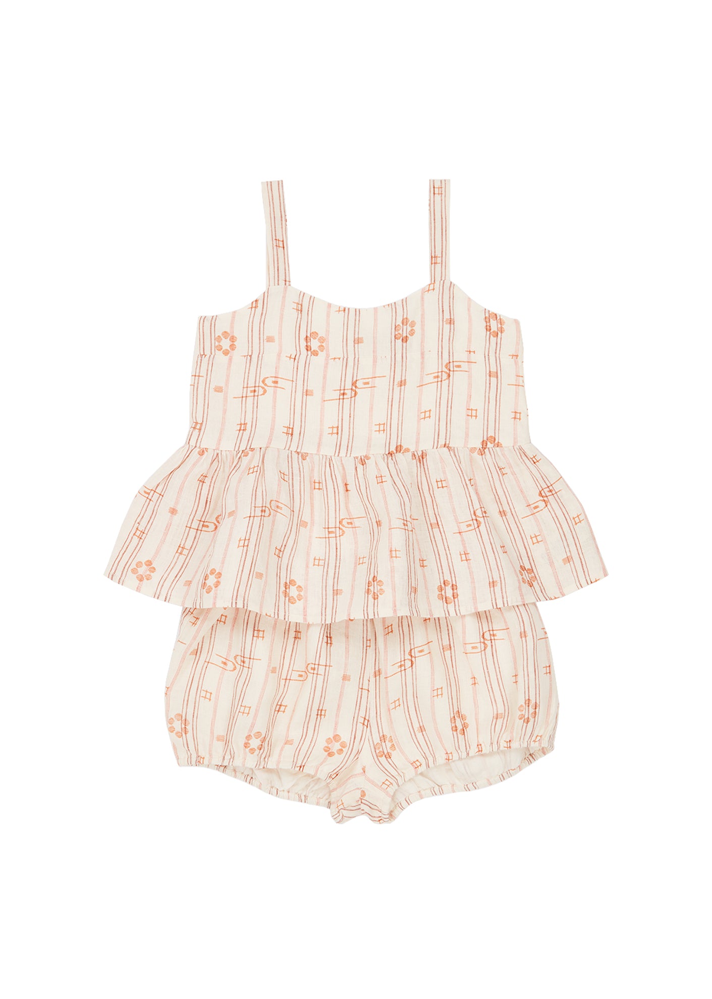 Girls Light Pink Cotton Set