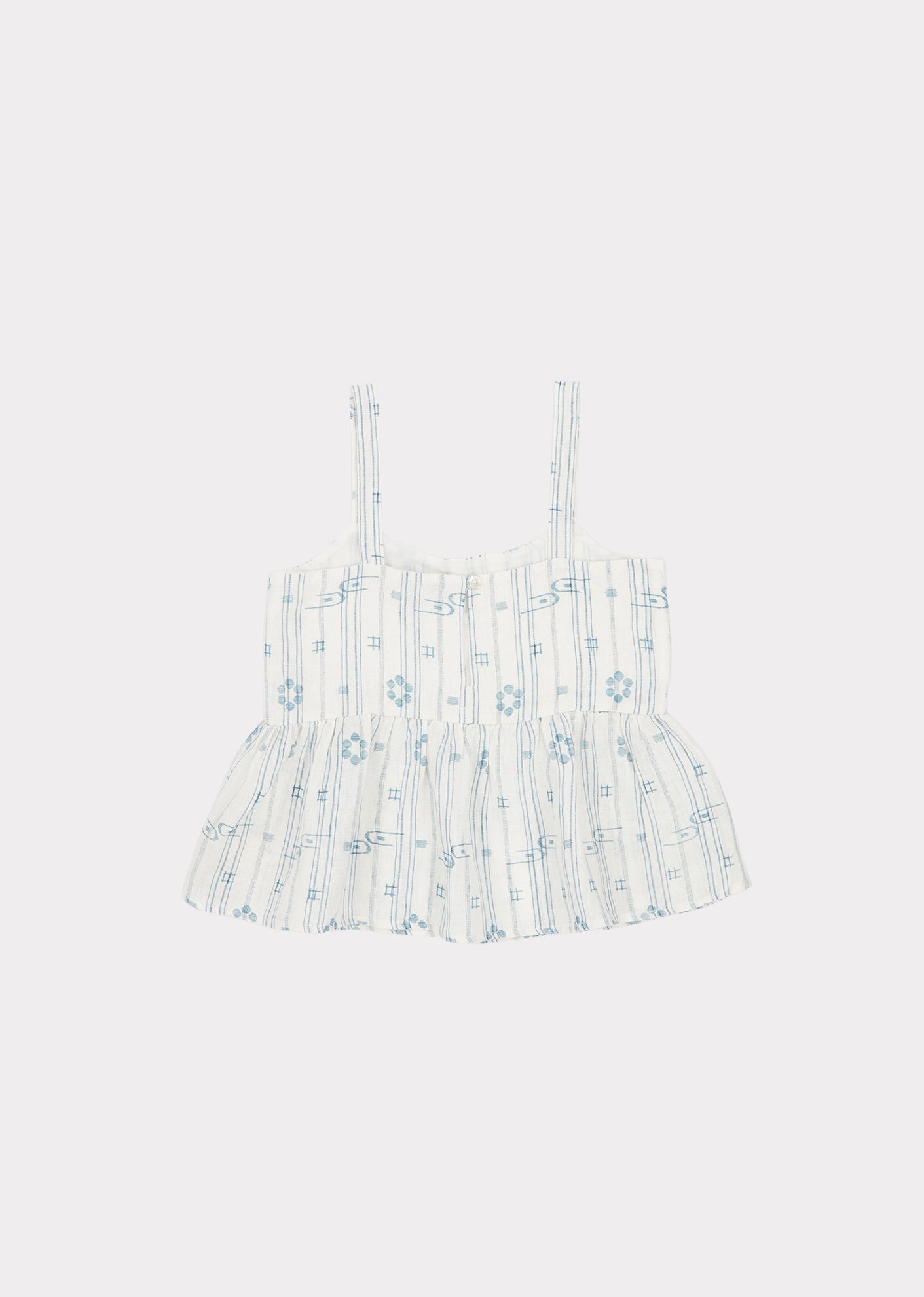 Girls Light Blue Printed Set