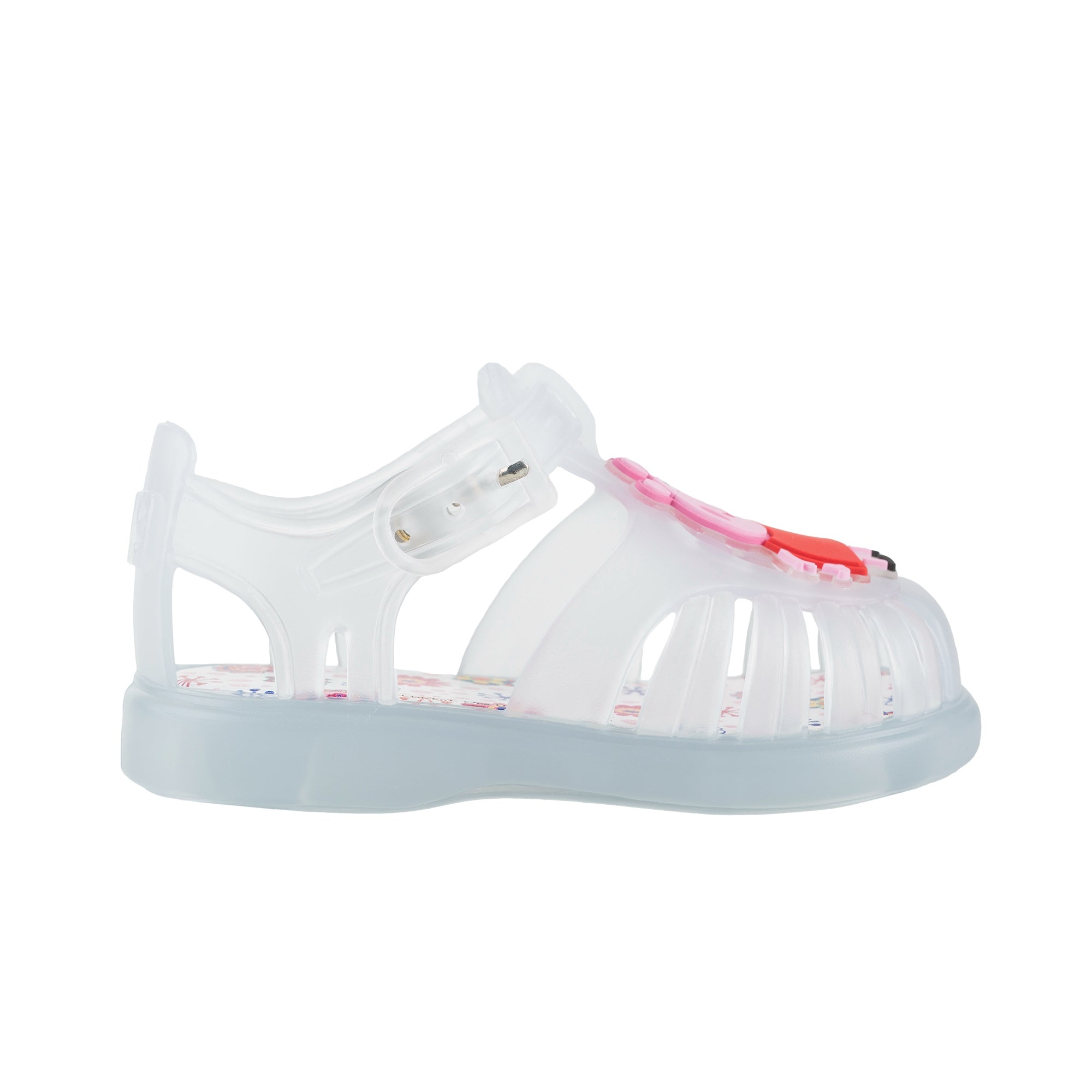 Girls & Boys Transparent White Jelly Shoes