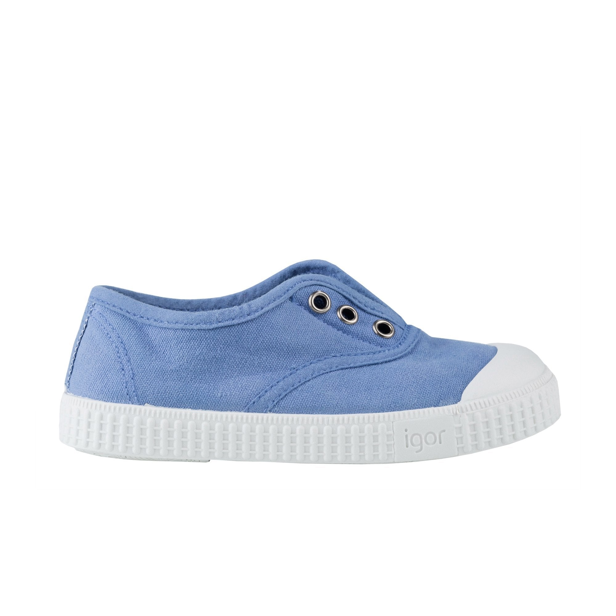 Girls & Boys Blue Cotton Shoes