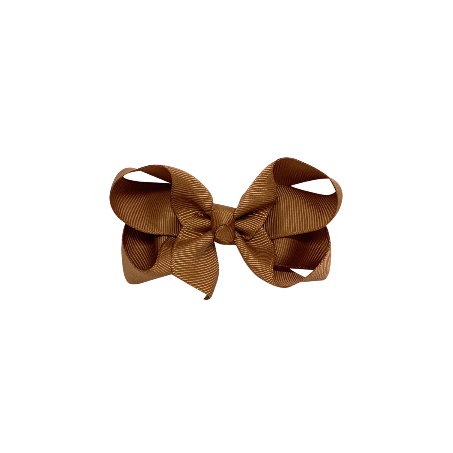 Girls Brown Bow Hair Clip - 8cm