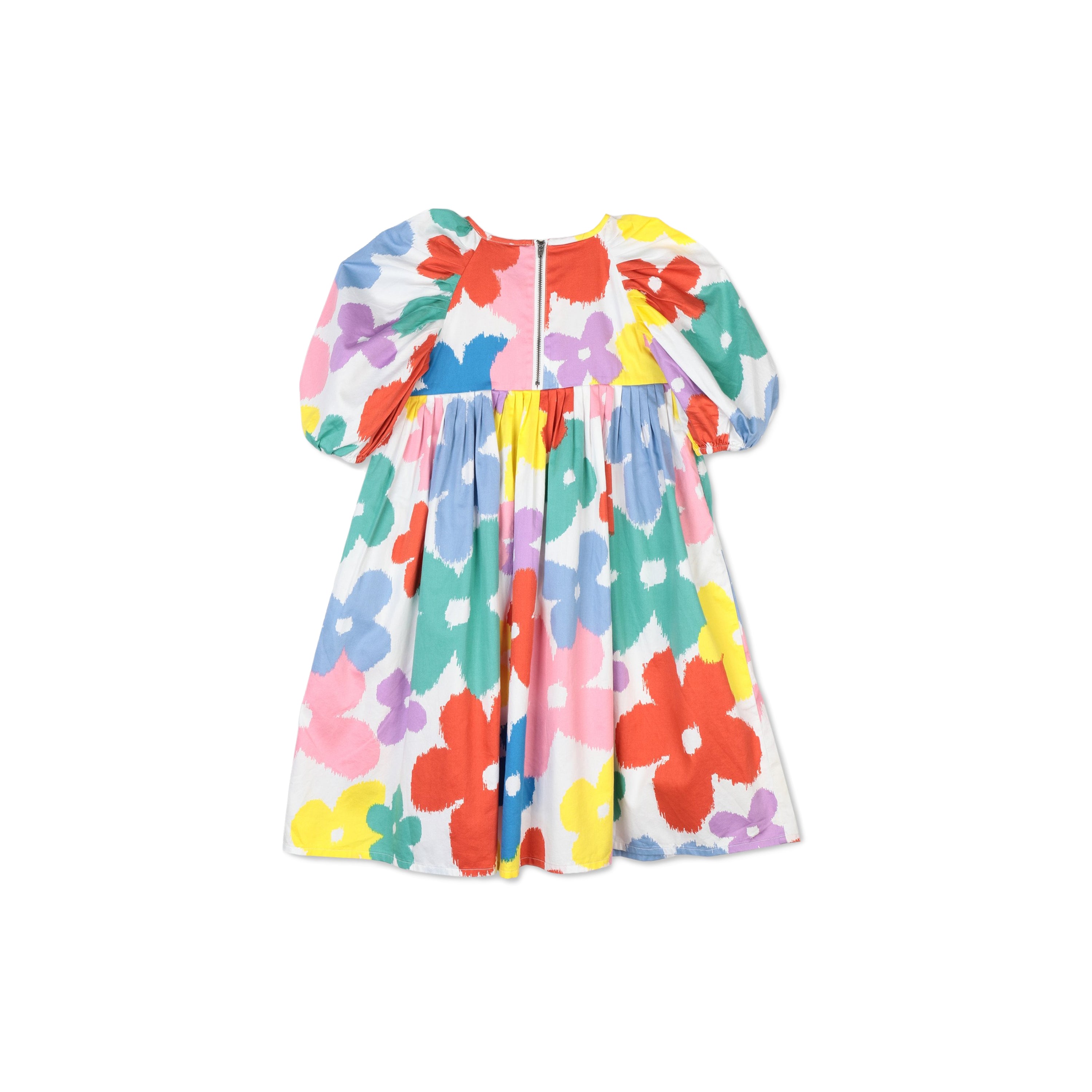 Girls Multicolor Flower Cotton Dress