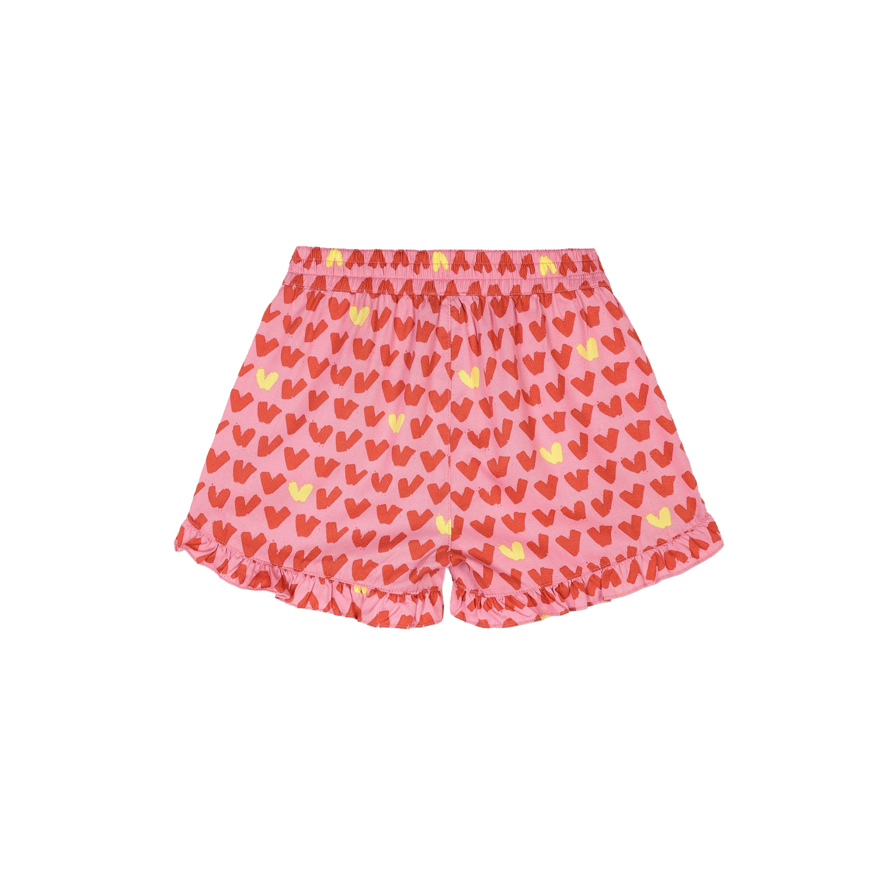 Girls Pink Heart Shorts