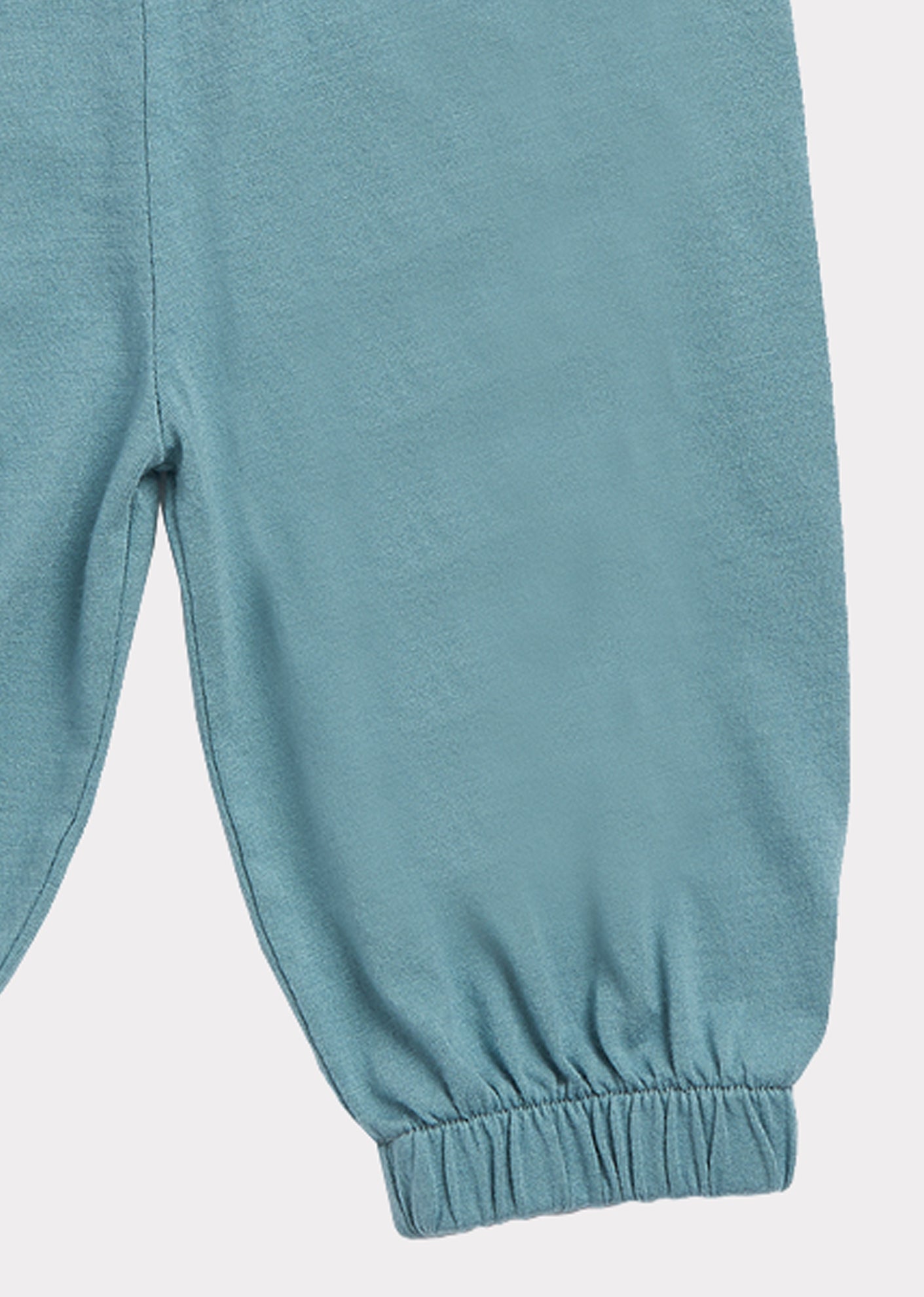 Baby Girls Lake Blue Cotton Trousers