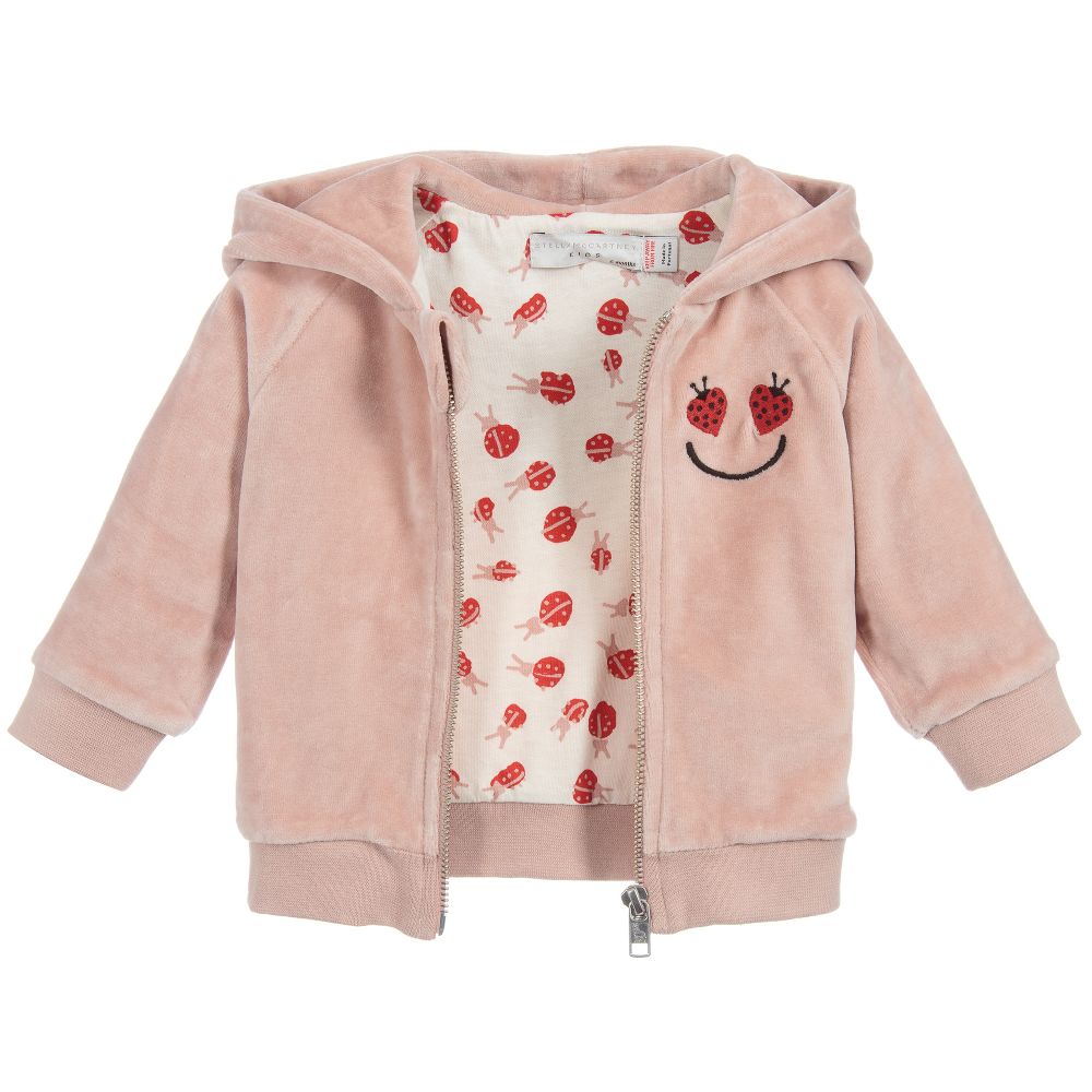 Baby Girls Dusky Rose Cotton Tracksuit