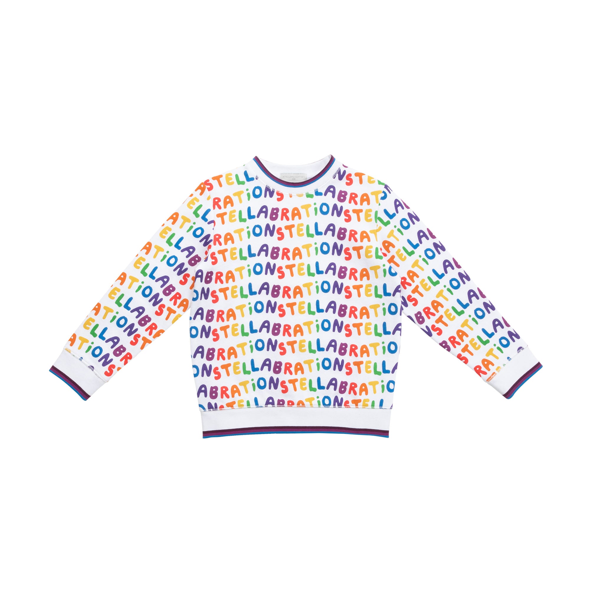 Girls Stellabration Cream Cotton Sweatshirt