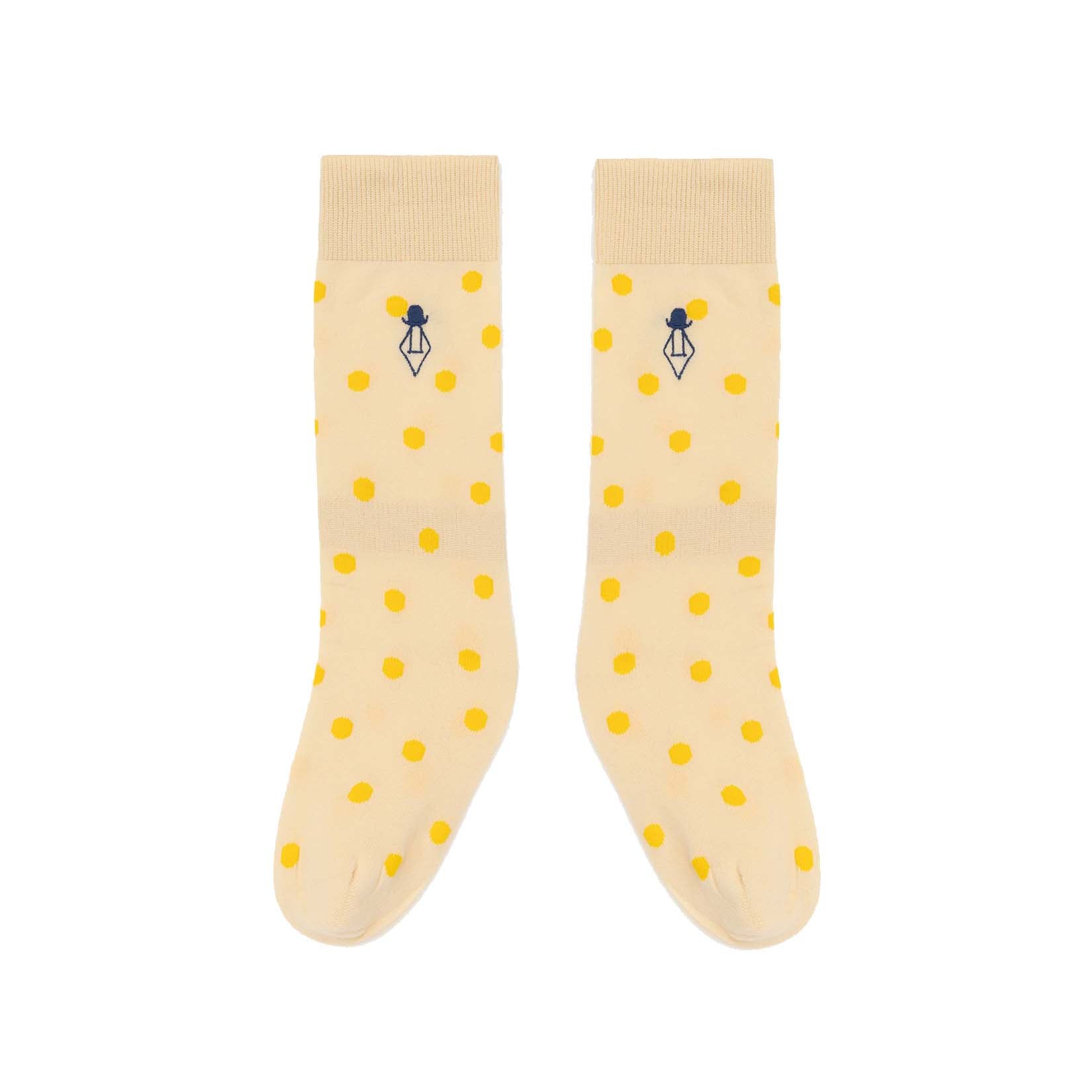 Girls White Logo Cotton Socks