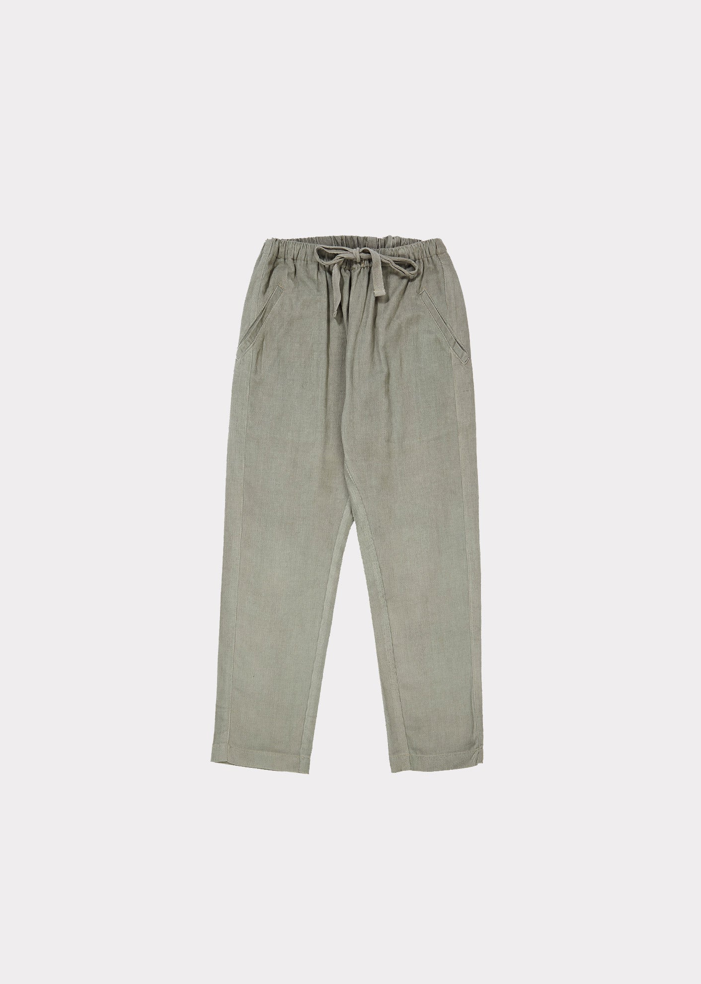 Girls Light Blue Cotton Trousers