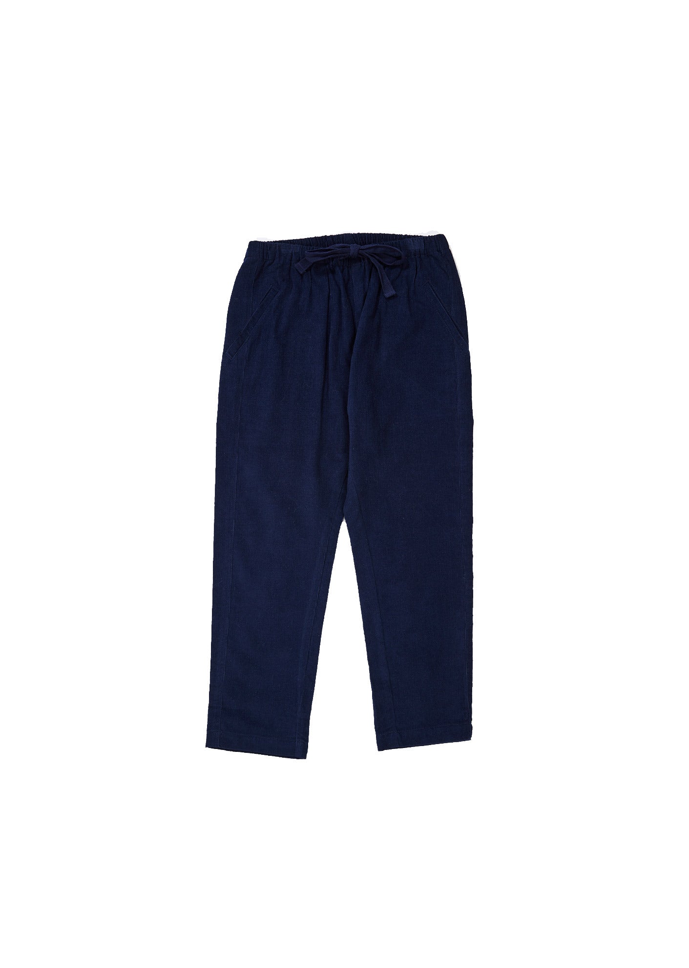 Girls Dark Blue Cotton Trousers