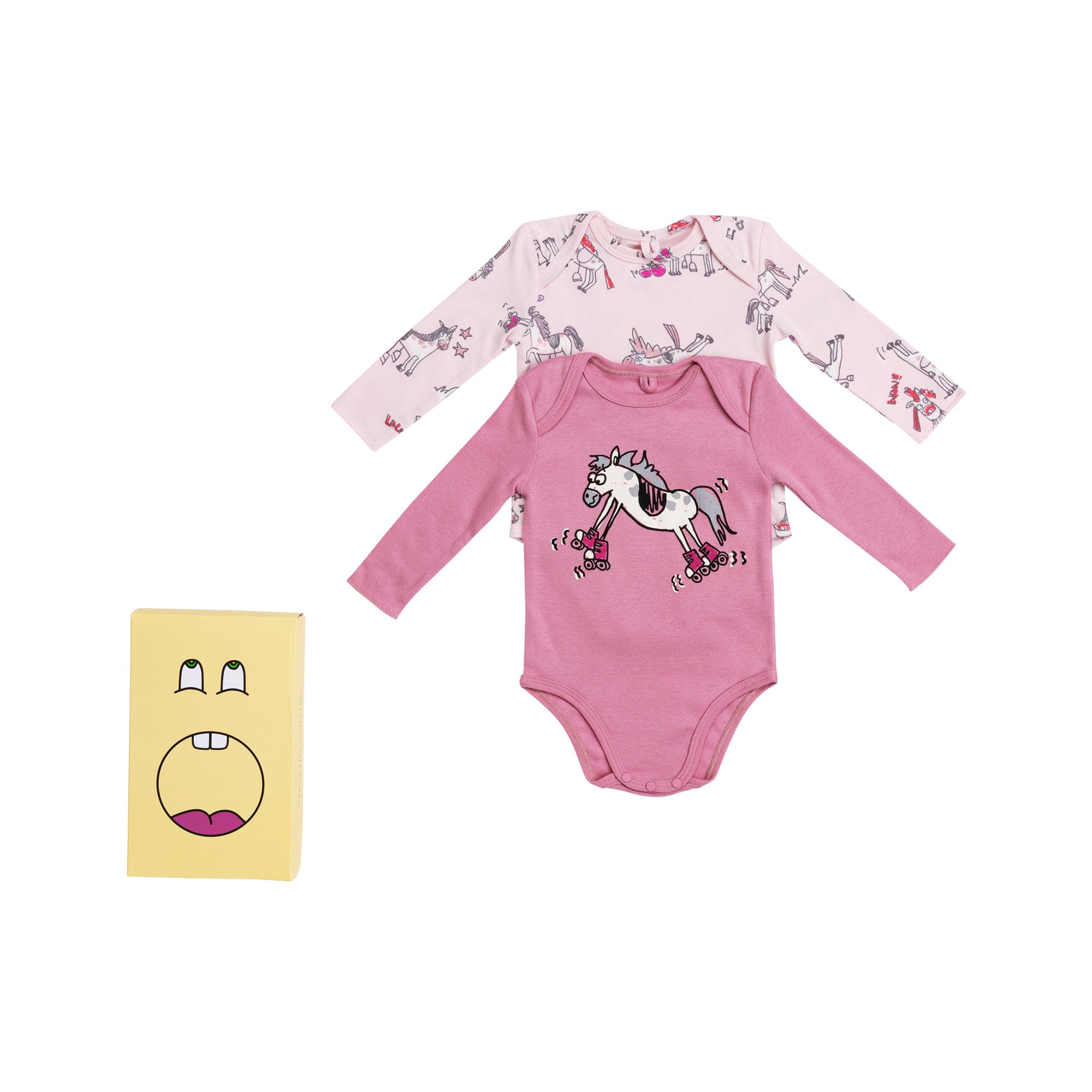 Baby Girls Multicolor Cotton Romper Sets