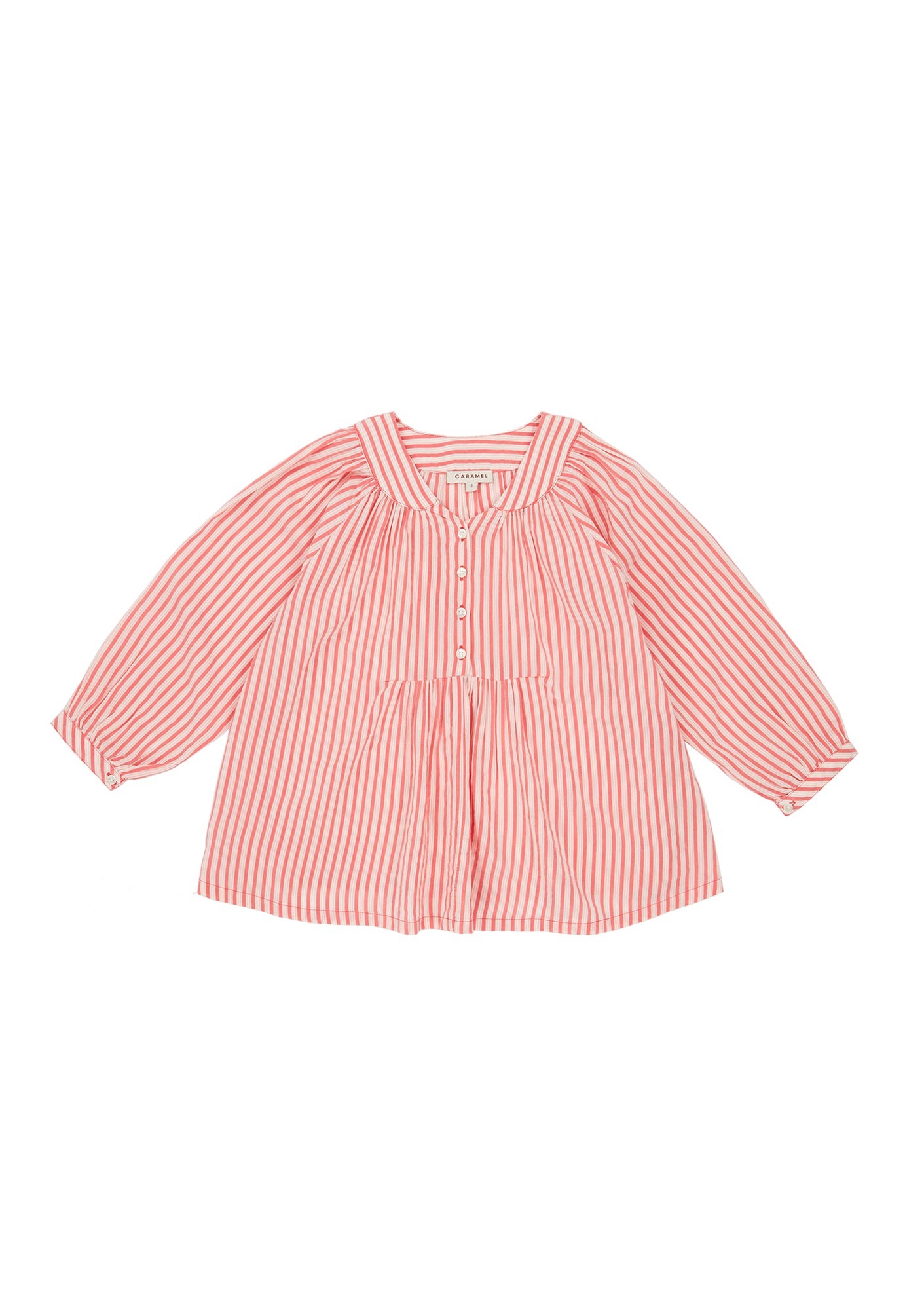 Girls Red Striped Top