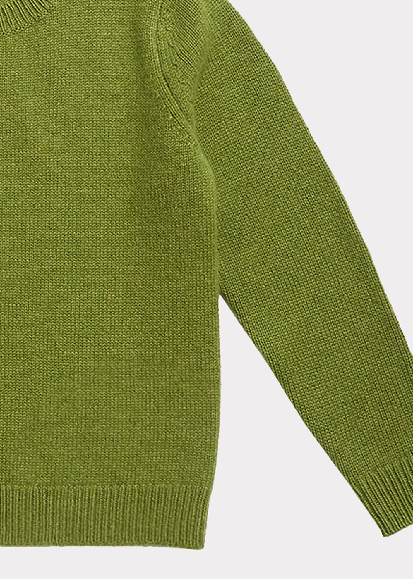 Girls Green Cashmere Cardigan