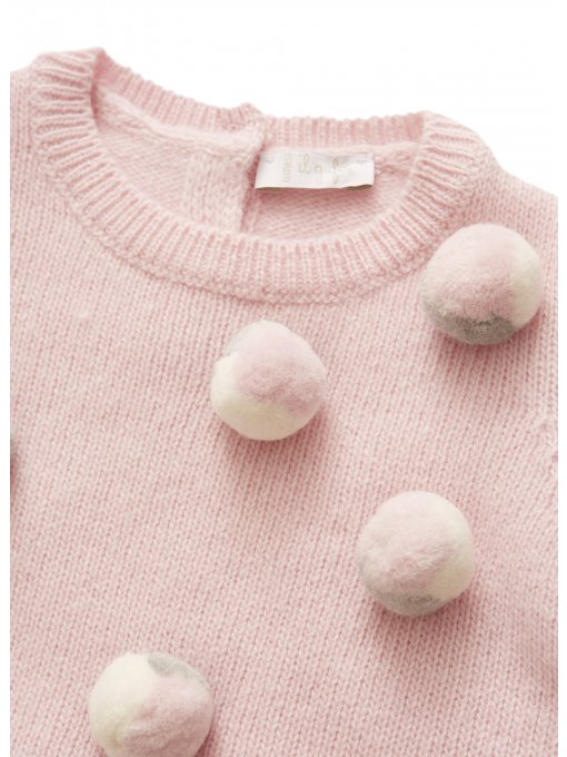 Baby Girls Quartz Pink Knitted Dress